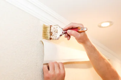 Pose de papier peint à Bussy-Lettrée — revêtements muraux et toiles de verre
